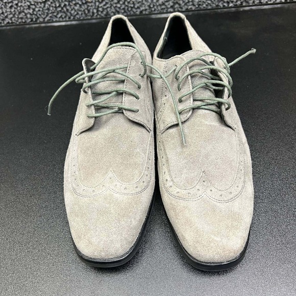 Hugo Boss‎ Dress Shoes Men 8 Gray Suede Derby Lace-Up 50211002 main image 6